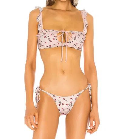 Frankies Bikinis Mackenzie Top In Rosebud In Pink
