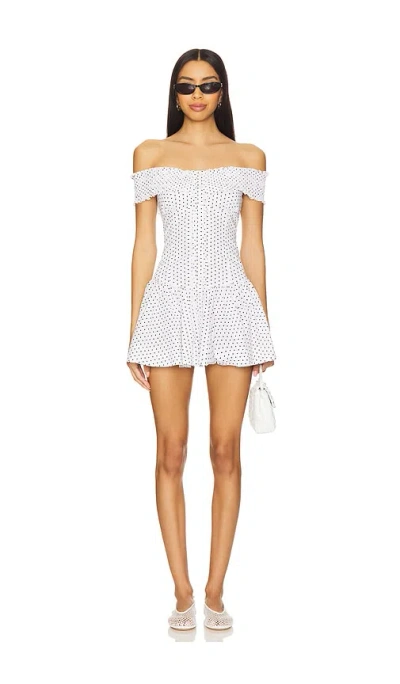 Frankies Bikinis Mae Mini Dress In White