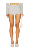 Frankies Bikinis Marialla Cable Knit Skort In Gray