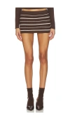 Frankies Bikinis Marialla Cloud Knit Skort In Brown
