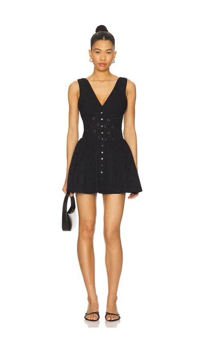 Frankies Bikinis Marley Eyelet Mini Dress In Multi