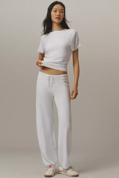 Frankies Bikinis Mellow Knit Pants In White