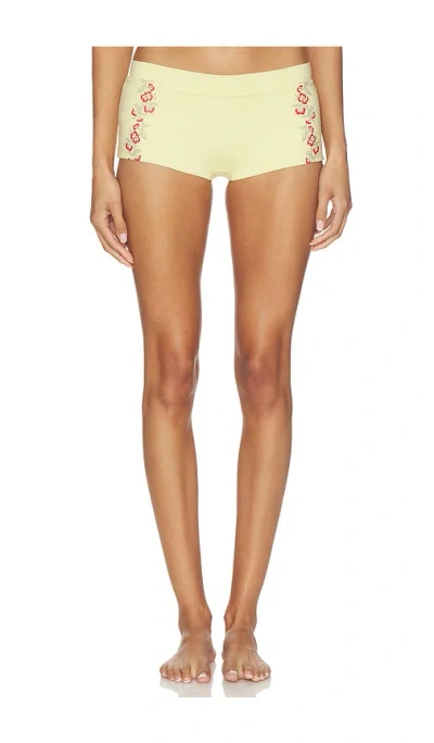 Frankies Bikinis Mina Bikini Bottom In Yellow