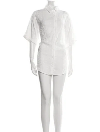 Pre-owned Frankies Bikinis Mini Dress In White