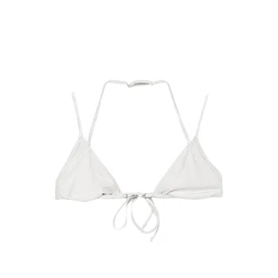 Frankies Bikinis Moon Bikini Top In White