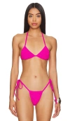 Frankies Bikinis Naia Top In Sea Star Pink
