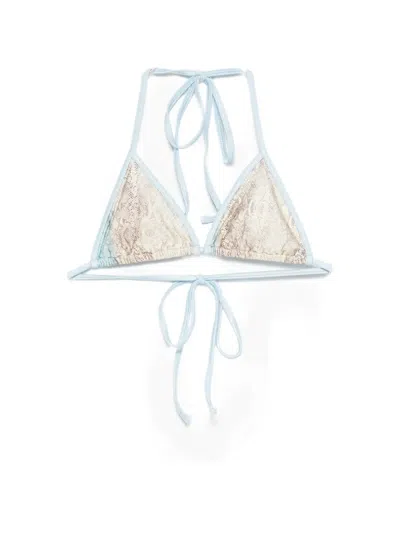 Frankies Bikinis Nick Animal-print Bikini Top In Multi