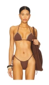 Frankies Bikinis Nick Ribbed Bikini Top