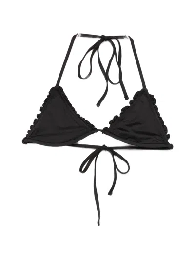 FRANKIES BIKINIS NICK RUFFLED BIKINI TOP