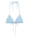 Frankies Bikinis Nick Tie-detail Bikini Top In Blue