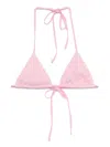 Frankies Bikinis Nick Tie-detail Bikini Top In Pink