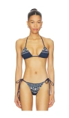 Frankies Bikinis Nick Top In Blue
