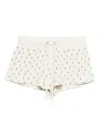 Frankies Bikinis Noah Thermal Floral-print Shorts In Neutral