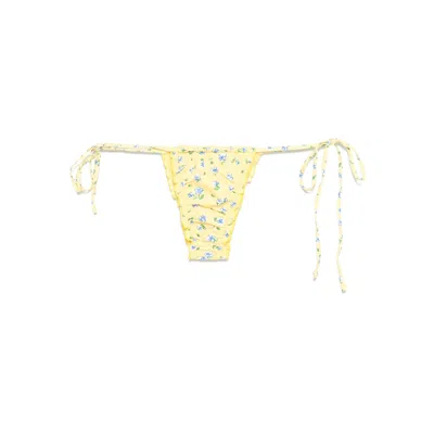Frankies Bikinis Nylon Beachwear In Yellow/blue