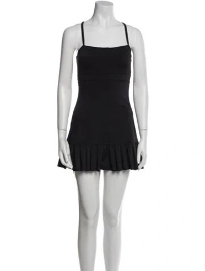 Pre-owned Frankies Bikinis Nylon Mini Dress In Black