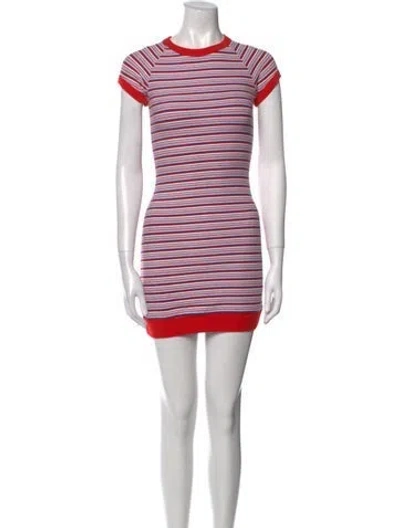 Pre-owned Frankies Bikinis Nylon Mini Dress In Red