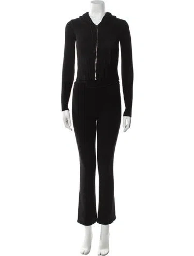 Pre-owned Frankies Bikinis Nylon Pant Set In Black