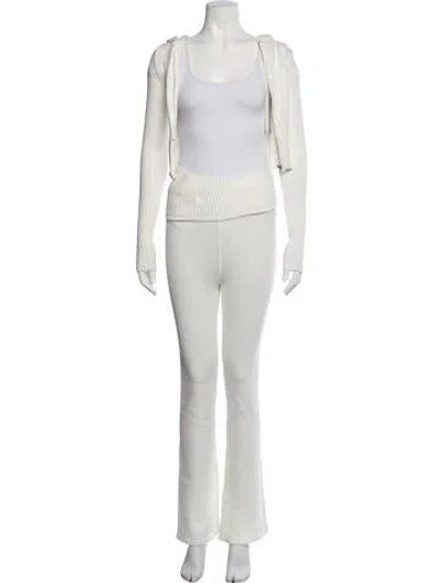 Pre-owned Frankies Bikinis Nylon Pantsuit In White