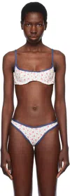 Frankies Bikinis Off-white Cola Underwire Bikini Top In Wild Rose Print