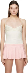 Frankies Bikinis Off-white Dream Tank Top In Porcelain