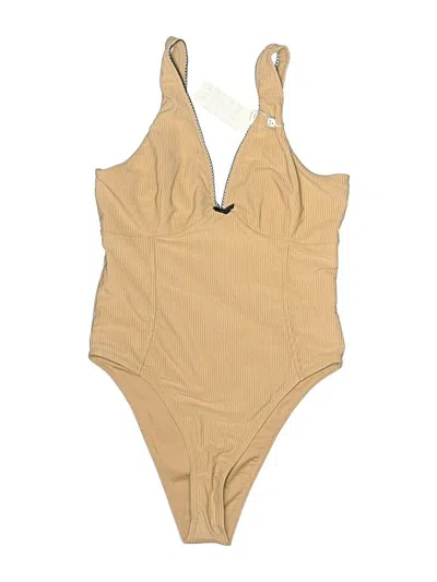 Pre-owned Frankies Bikinis One Piece Swimsuit In Brown
