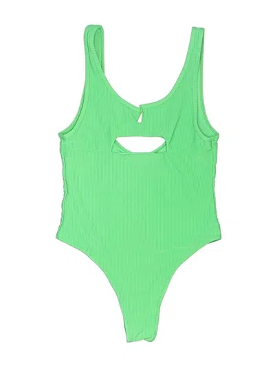Pre-owned Frankies Bikinis One Piece Swimsuit In Green
