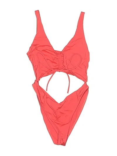 Pre-owned Frankies Bikinis One Piece Swimsuit In Red