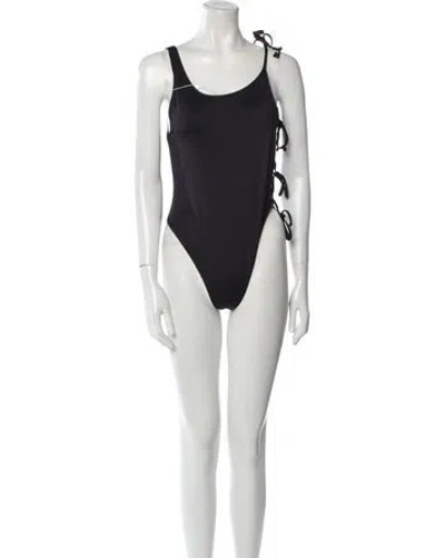 Pre-owned Frankies Bikinis One-piece W/ Tags In Black