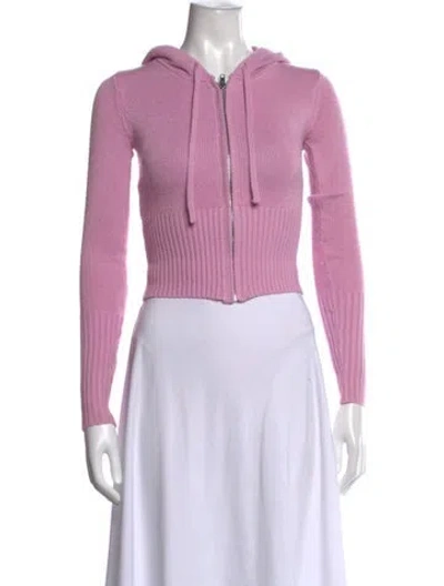 Pre-owned Frankies Bikinis Open Front Sweater In Purple