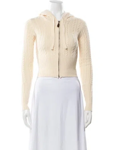 Pre-owned Frankies Bikinis Open Front Sweater W/ Tags In Neutral