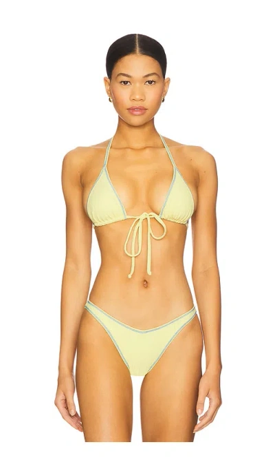 Frankies Bikinis Paradise Ribbed Bikini Top