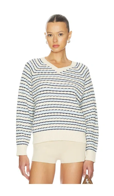 Frankies Bikinis Piper Cable Knit Sweater In Black