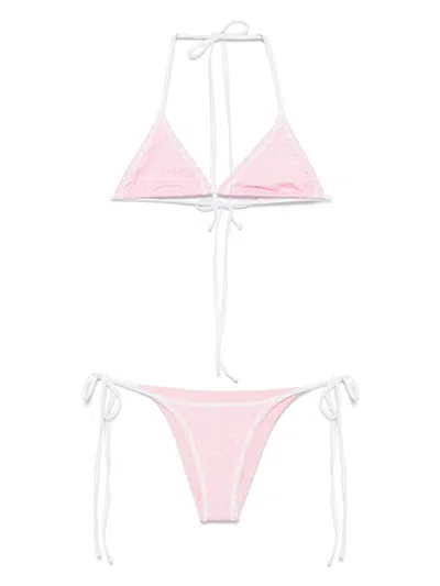 Frankies Bikinis Polka Dot-print Bikini Set