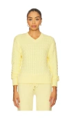 Frankies Bikinis Prince Cable Knit Æ¯›è¡£ Â€“ Vanilla Sugar. Å°ºç � Xxs (also Â€“ L, M, S, Xs). In Yellow