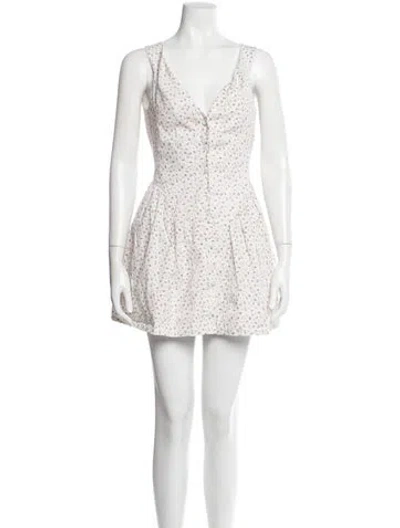 Pre-owned Frankies Bikinis Printed Mini Dress In Pink