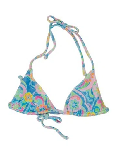 Pre-owned Frankies Bikinis Printed Top In Multi