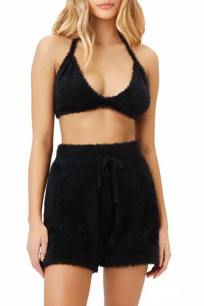 Frankies Bikinis Rebel Fuzzy Short In Black