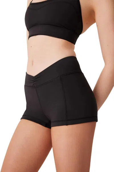 Frankies Bikinis Rehearsal Mini Low Waist Short In Black