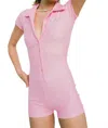 Frankies Bikinis Rose Terry Romper In Malibu In Multi