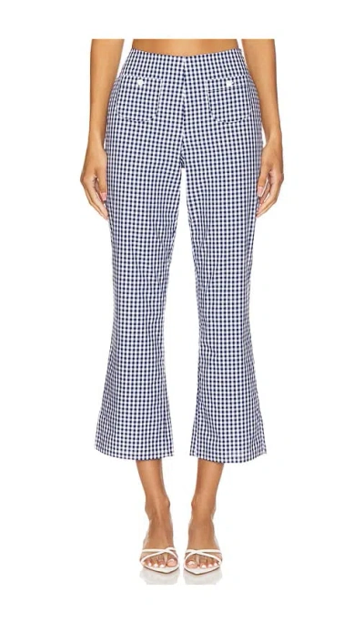 Frankies Bikinis Parlour Poplin Capri In Seaside Gingham