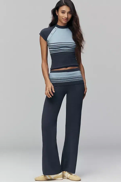 Frankies Bikinis Shore Cloud Pants In Blue