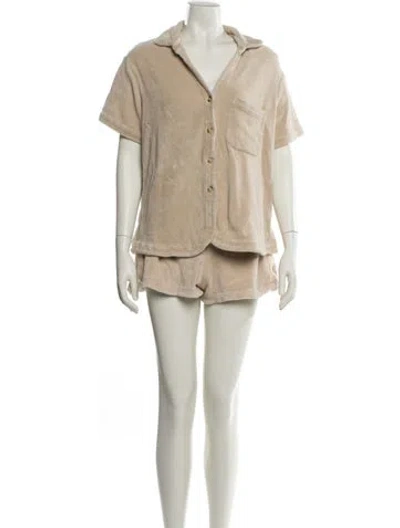 Pre-owned Frankies Bikinis Short Set In Neutral