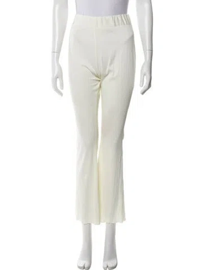 Pre-owned Frankies Bikinis Skinny Leg Pants In White