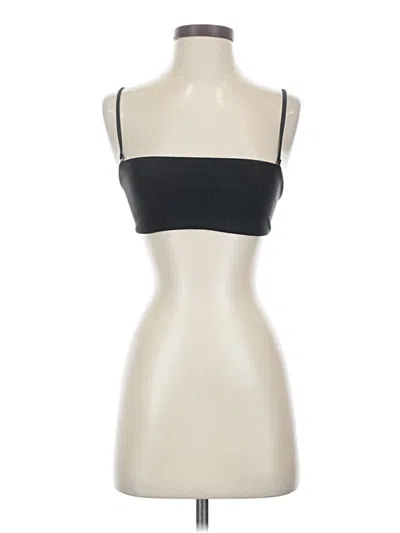Pre-owned Frankies Bikinis Sleeveless Top Black Strapless Neckline Tops