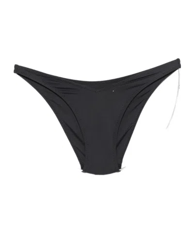 Frankies Bikinis Smooth-finish Bikini Bottoms In Black