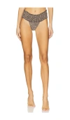 Frankies Bikinis Sofie Bikini Bottom In Baby Leopard