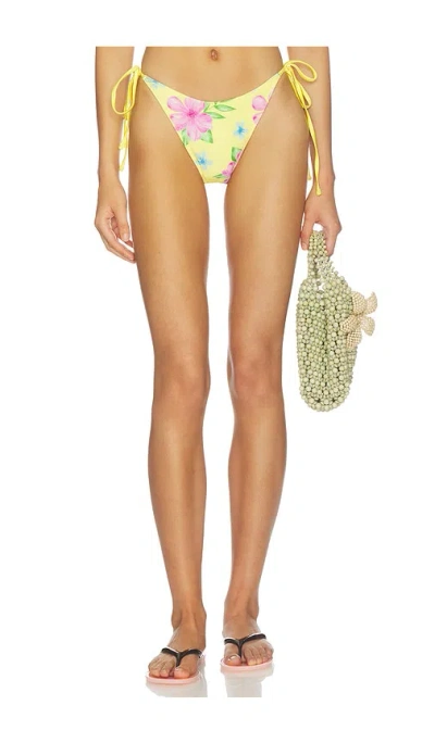 Frankies Bikinis Soleil Satin Beaded Bikini Bottom