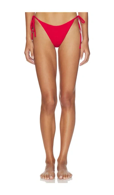Frankies Bikinis Soleil Smocked Bikini Bottom In Animal Print