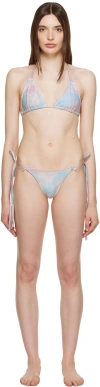 Frankies Bikinis Ssense Exclusive Multicolor Tia & Mackenzie Bikini In Dyed Daisy