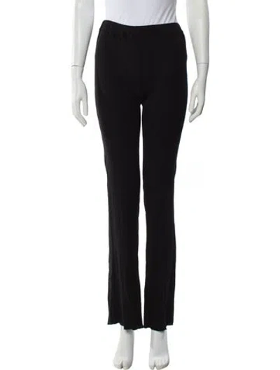 Pre-owned Frankies Bikinis Straight Leg Pants In Blue